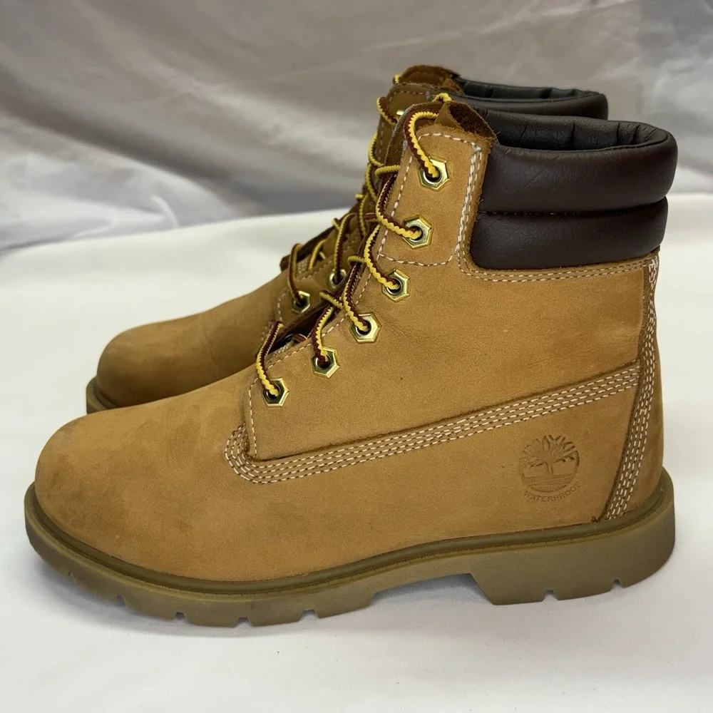 Timberland Premium 6 Inch Waterproof Boots Color Wheat Nubuck Womens size 9M
